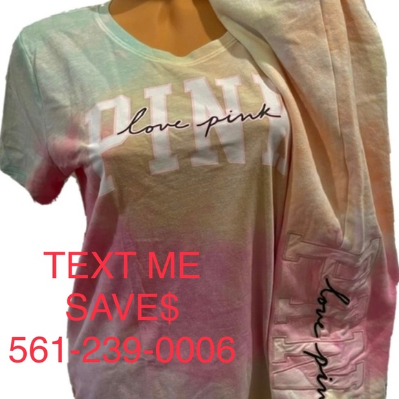 New Victorias Secret Pink full zip hoodie FREYA TIE DYE RARE ALL SIZES RARE - Picture 2 of 6